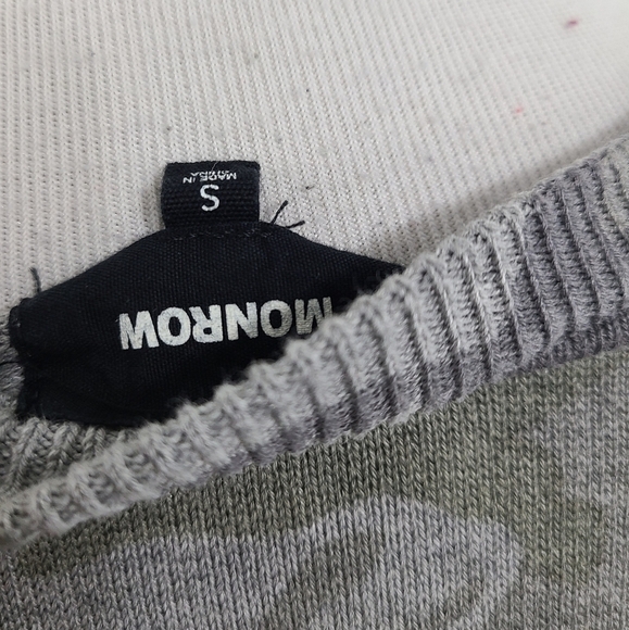 Monrow Grey Camo Raglan Sweatshirt small - Picture 8 of 8